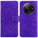 For Xiaomi Redmi A3 / Poco C61 4G Cell Phone Case PU Leather Drop-proof Cover Pure Color Phone Stand