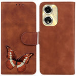 For Oppo A59 5G / A2m 5G Case PU Leather Butterfly Printing Wallet Style Phone Cover