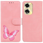 For Oppo A59 5G / A2m 5G Case PU Leather Butterfly Printing Wallet Style Phone Cover