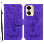 For Oppo A59 5G / A2m 5G Case Folio Flower Pattern Protective Leather Phone Cover