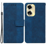 For Oppo A59 5G / A2m 5G Case Geometry Imprinted Leather Phone Cover with Wallet