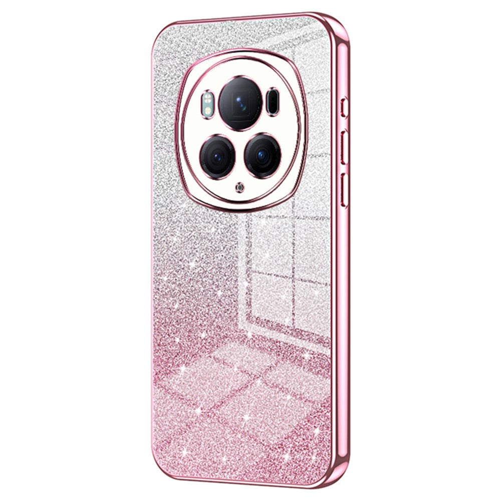 For Honor Magic6 Pro 5G Cell Phone Cases Gradient Glitter Electroplated TPU Shell