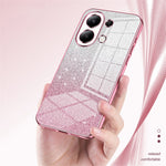 Xiaomi Redmi Note 13 4G Mobilskal Elektropläterat Dropptåligt Gradient Glitter TPU-skal