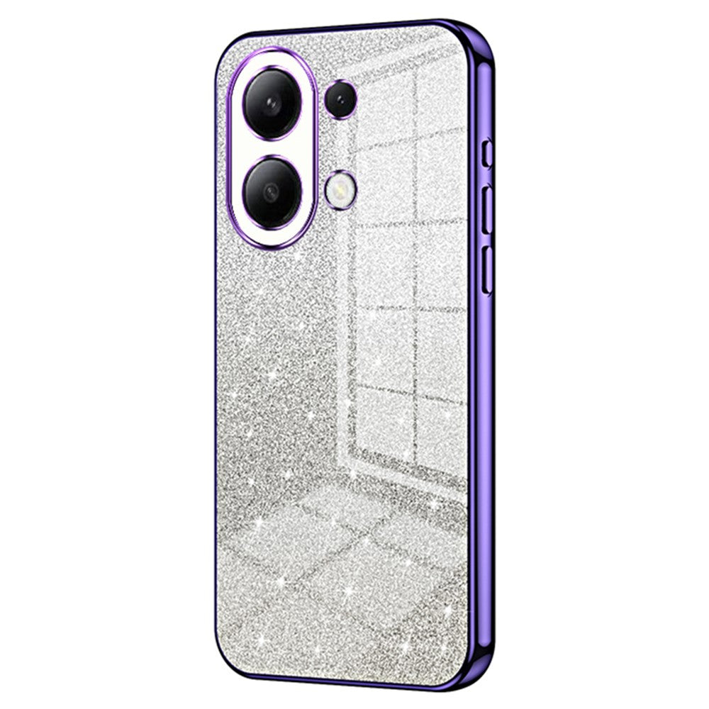 Xiaomi Redmi Note 13 4G Mobilskal Elektropläterat Dropptåligt Gradient Glitter TPU-skal