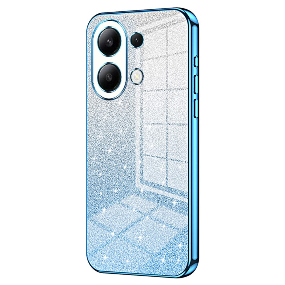 Xiaomi Redmi Note 13 4G Mobilskal Elektropläterat Dropptåligt Gradient Glitter TPU-skal