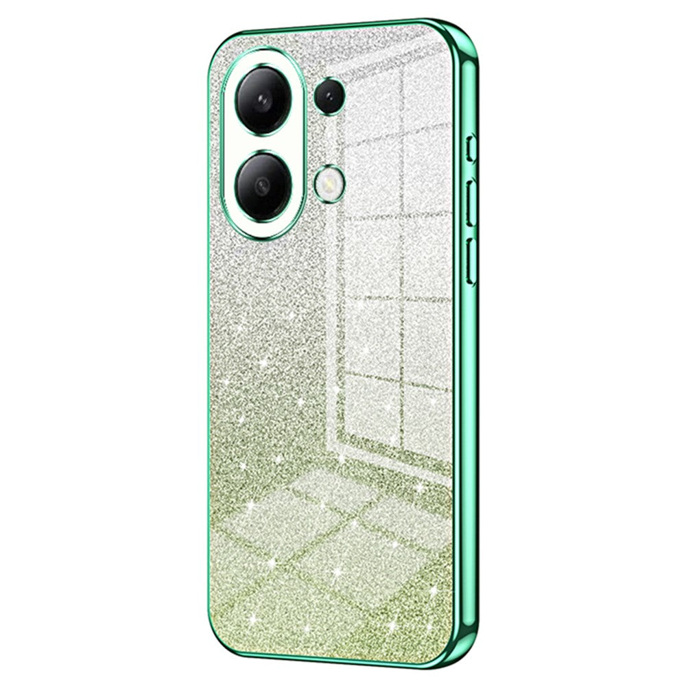 Xiaomi Redmi Note 13 4G Mobilskal Elektropläterat Dropptåligt Gradient Glitter TPU-skal