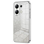 For Xiaomi Redmi Note 13 4G Cell Phone Cases Electroplated Drop Resistant Gradient Glitter TPU Shell
