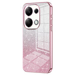 For Xiaomi Redmi Note 13 Pro 4G / Poco M6 Pro 4G Electroplating Shell Gradient Glitter Slim-Fit TPU Cell Phone Cases