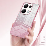For Xiaomi Redmi Note 13 Pro 4G / Poco M6 Pro 4G Electroplating Shell Gradient Glitter Slim-Fit TPU Cell Phone Cases