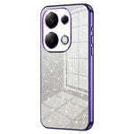 For Xiaomi Redmi Note 13 Pro 4G / Poco M6 Pro 4G Electroplating Shell Gradient Glitter Slim-Fit TPU Cell Phone Cases