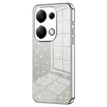 For Xiaomi Redmi Note 13 Pro 4G / Poco M6 Pro 4G Electroplating Shell Gradient Glitter Slim-Fit TPU Cell Phone Cases