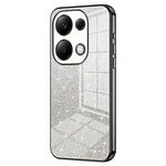 For Xiaomi Redmi Note 13 Pro 4G / Poco M6 Pro 4G Electroplating Shell Gradient Glitter Slim-Fit TPU Cell Phone Cases