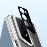 For Honor Magic V2 RSR Porsche Design Case Clear PC+Acrylic Kickstand Phone Cover with Anti-Spy Screen Protector