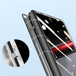 For Honor Magic V2 RSR Porsche Design Case Clear PC+Acrylic Kickstand Phone Cover with Anti-Spy Screen Protector