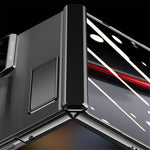 For Honor Magic V2 RSR Porsche Design Case Clear PC+Acrylic Kickstand Phone Cover with Anti-Spy Screen Protector
