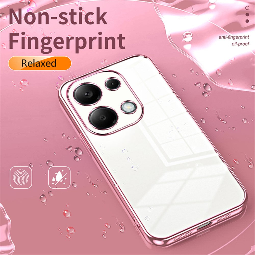 For Xiaomi Redmi Note 13 Pro 4G / Poco M6 Pro 4G Electroplating TPU Cover Cell Phone Case