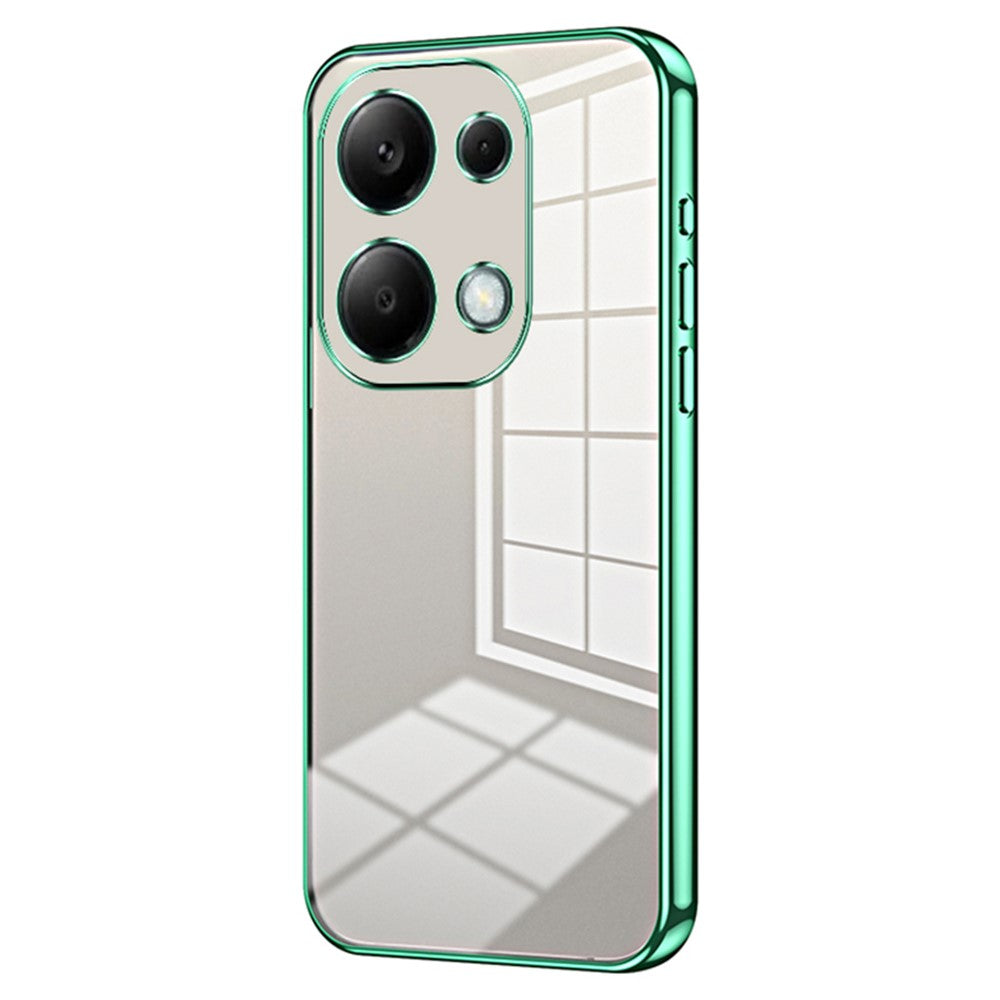 For Xiaomi Redmi Note 13 Pro 4G / Poco M6 Pro 4G Electroplating TPU Cover Cell Phone Case