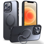 For iPhone 12 Pro / 12 Case Kickstand Shell Compatible with MagSafe TPU+PC Slim-Fit Phone Cover