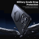 For iPhone 12 Pro / 12 Case Kickstand Shell Compatible with MagSafe TPU+PC Slim-Fit Phone Cover