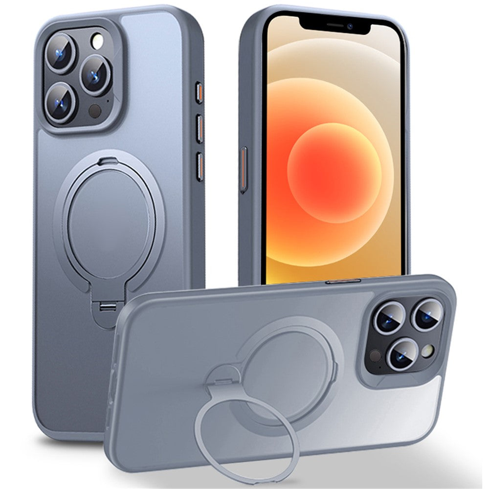 For iPhone 12 Pro / 12 Case Kickstand Shell Compatible with MagSafe TPU+PC Slim-Fit Phone Cover