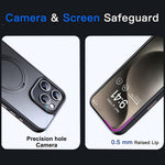 For iPhone 12 Pro Max Kickstand Phone Case TPU+PC Phone Back Cover Compatible with MagSafe