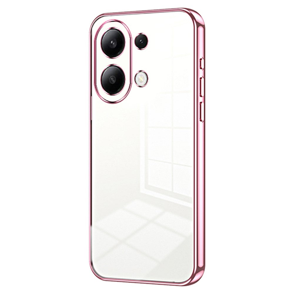 Bakstycke för Xiaomi Redmi Note 13 4G Anti-fingeravtrycks galvaniserat TPU-mobilskal