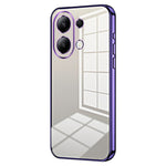 Back Shell for Xiaomi Redmi Note 13 4G Anti-fingerprint Electroplating TPU Cell Phone Case