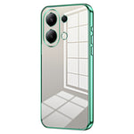 Back Shell for Xiaomi Redmi Note 13 4G Anti-fingerprint Electroplating TPU Cell Phone Case