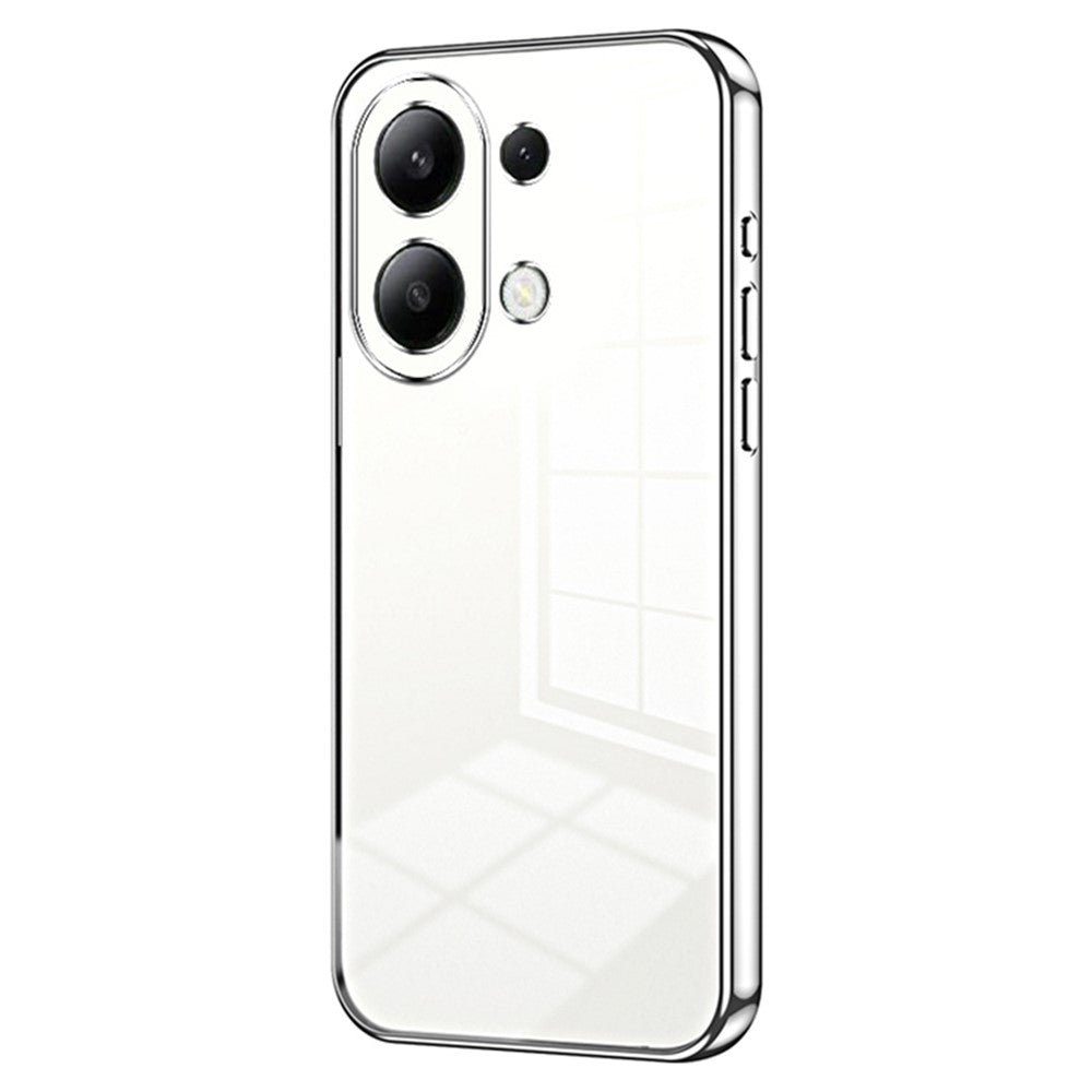 Back Shell for Xiaomi Redmi Note 13 4G Anti-fingerprint Electroplating TPU Cell Phone Case