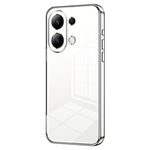 Back Shell for Xiaomi Redmi Note 13 4G Anti-fingerprint Electroplating TPU Cell Phone Case