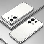 Back Shell for Xiaomi Redmi Note 13 4G Anti-fingerprint Electroplating TPU Cell Phone Case