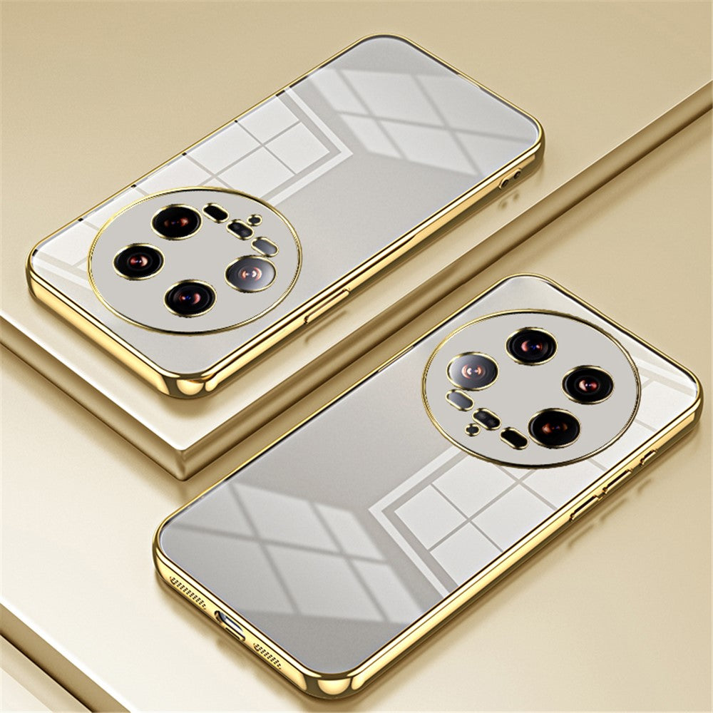 For Xiaomi 14 Ultra Electroplating TPU Cover Fingerprint Free Cell Phone Case