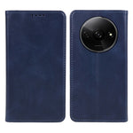 For Xiaomi Redmi A3 4G / Poco C61 4G Leather Phone Case Calf Texture Wallet Cover Magnetic Auto-Absorbed