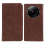 For Xiaomi Redmi A3 4G / Poco C61 4G Leather Phone Case Calf Texture Wallet Cover Magnetic Auto-Absorbed
