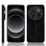 For Xiaomi 14 Ultra Phone Cover Cowhide Texture Stitching Line Shockproof Back Case