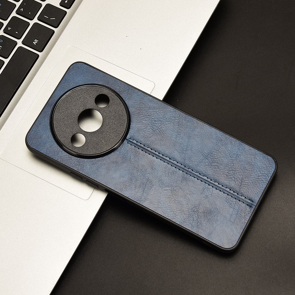 For Xiaomi Redmi A3 / Poco C61 4G Cell Phone Case Stitching Line Design Leather Coated TPU+PC Cover