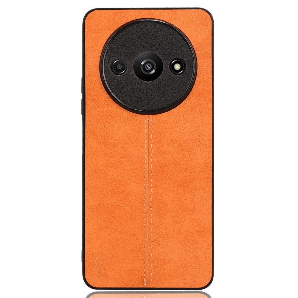 For Xiaomi Redmi A3 / Poco C61 4G Cell Phone Case Stitching Line Design Leather Coated TPU+PC Cover