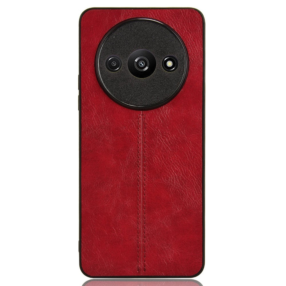 For Xiaomi Redmi A3 / Poco C61 4G Cell Phone Case Stitching Line Design Leather Coated TPU+PC Cover