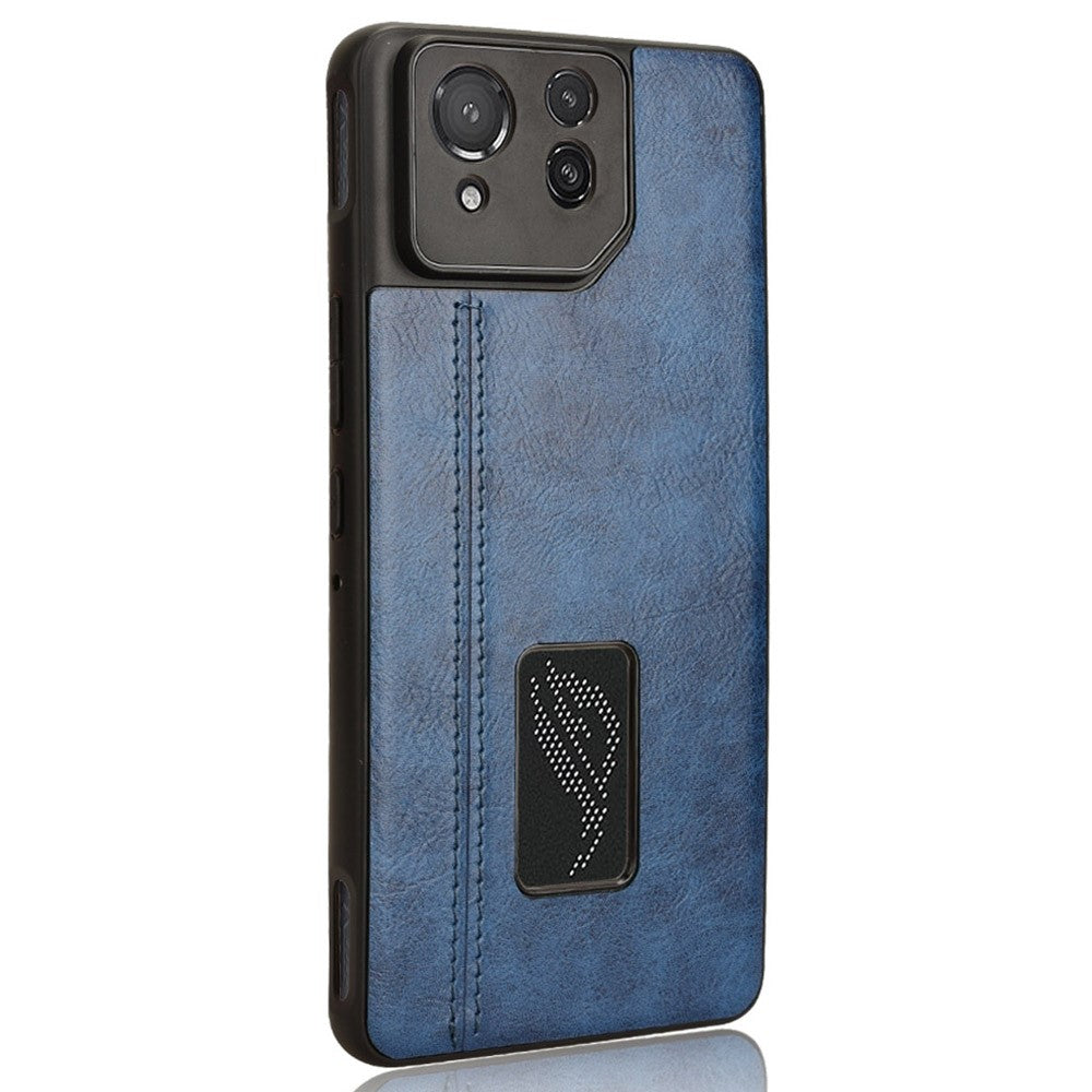 Til Asus ROG Phone 8 5G / Phone 8 Pro 5G Etui Syning Kvæg Læder Tekstur Ridsefri Telefoncover
