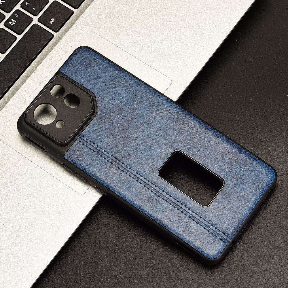 Til Asus ROG Phone 8 5G / Phone 8 Pro 5G Etui Syning Kvæg Læder Tekstur Ridsefri Telefoncover