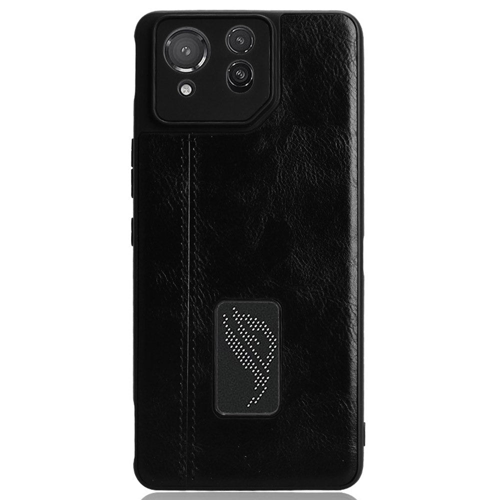 Til Asus ROG Phone 8 5G / Phone 8 Pro 5G Etui Syning Kvæg Læder Tekstur Ridsefri Telefoncover