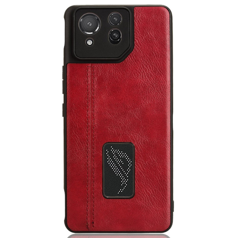 Til Asus ROG Phone 8 5G / Phone 8 Pro 5G Etui Syning Kvæg Læder Tekstur Ridsefri Telefoncover