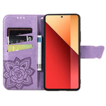 Xiaomi Redmi Note 13 Pro 4G / Poco M6 Pro 4G mobilskal Fjärilstryckt Fodral med Korthållare