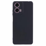 For Motorola Moto E14 4G / G04 4G / G04s 4G / G24 4G Phone Case Black Protective Shell TPU Phone Cover with Glossy Design