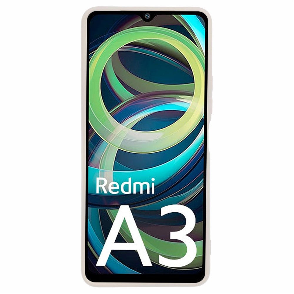For Xiaomi Redmi A3 4G / Poco C61 4G Case Fiber Lining Rubberized TPU Cover (Precise Lens Cutout)