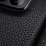 MELKCO For Xiaomi 14 Phone Case Incomplete Edge Genuine Cow Leather Coated PC Cover