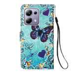For Xiaomi Redmi Note 13 Pro 4G / Poco M6 Pro 4G Leather Case with Strap and Card Holder Pattern Printing Phone Cover