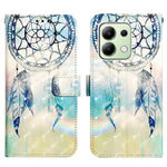 For Xiaomi Redmi Note 13 4G Leather Case 3D Pattern Printing Wallet Stand Mobile Cover with Strap