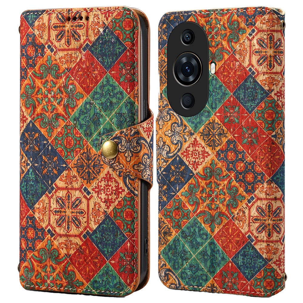 For Huawei nova 11 Pro / nova 11 Ultra Case Floral Printing Anti-Drop Wallet Leather Phone Cover with Stand