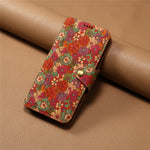 For Huawei nova 11 / nova 12s 4G / nova 12 Lite 4G Leather Case Flower Printing Stand Wallet Phone Cover
